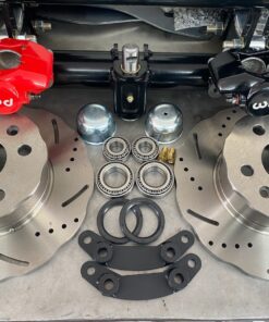 Front Wilwood Cross Drilled Disc Brake Kit - '71-'79 Bay Window Bus