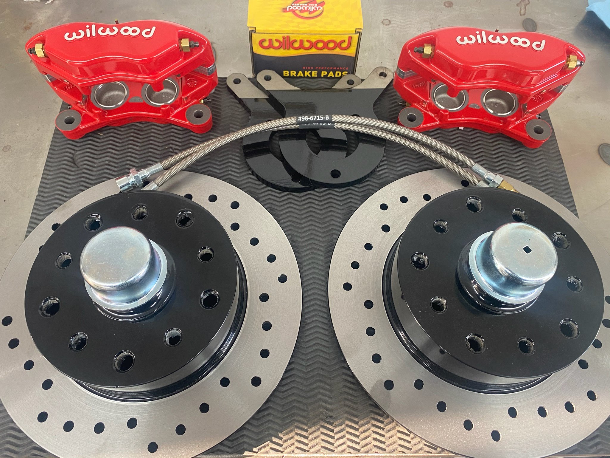 Front Wilwood CrossDrilled Disc Brake Kit Bug/Ghia ’69’79 Vintage