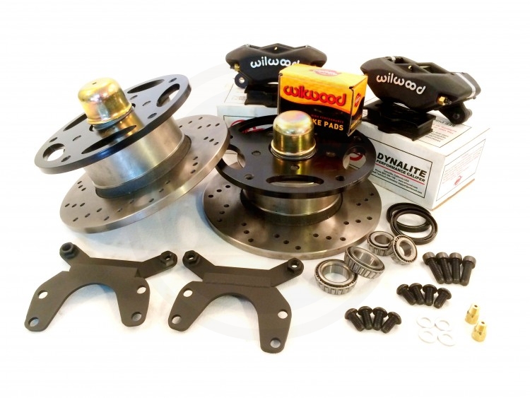 Cross Drilled Black Wilwood Caliper Brackets Vintage VDubs