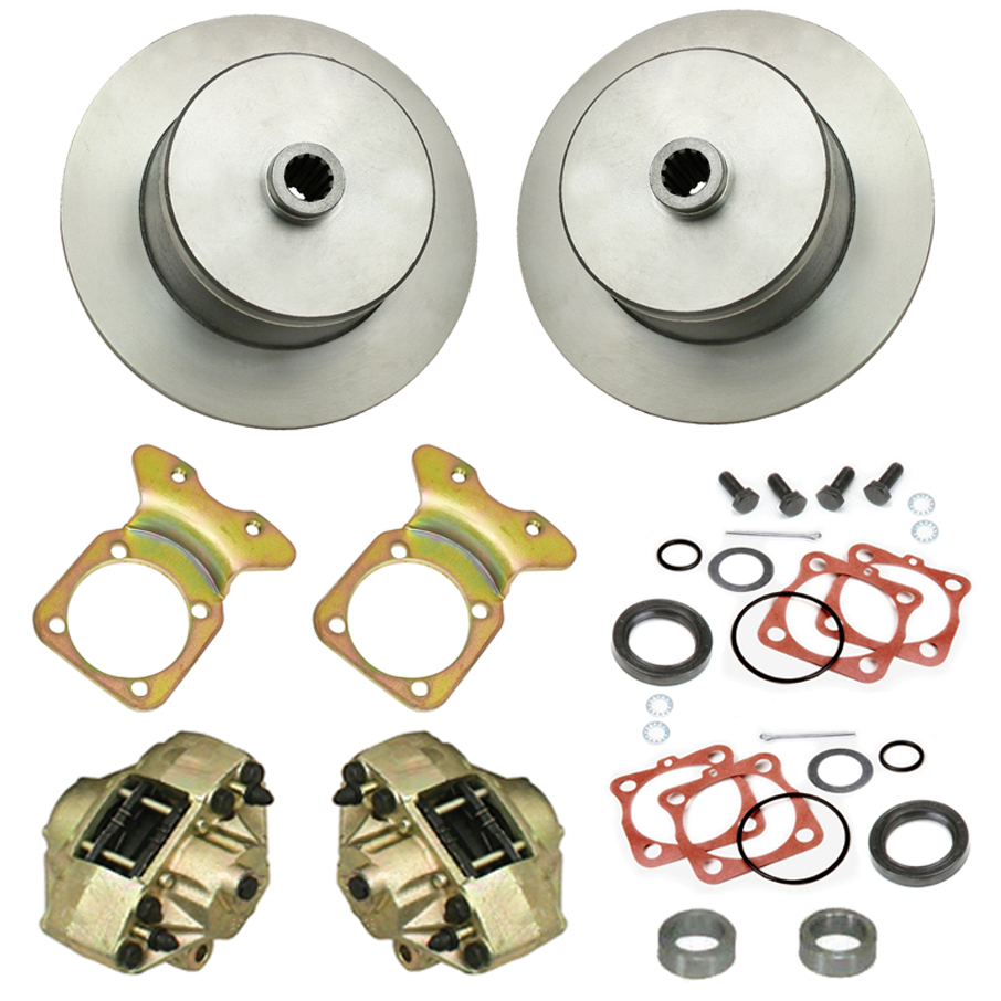 Rear Disc Brake Kit - Bug/Ghia '68-'79 - No Lug Holes - EMPI 22-2916-0