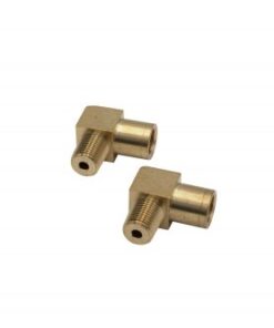 90 Degree Male 1/8" NPT to Female 10mm x 1.0 Bubble Flare - FREE SHIPPING