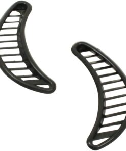 Quarter Grilles, Black Plastic, Type 1 71-on, Pair  - FREE SHIPPING