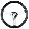 EMPI Poly-Foam Steering wheel, 3 spoke, 13 ½" Dia., 3 ½" Dish / 3 ½" - FREE SHIPPING