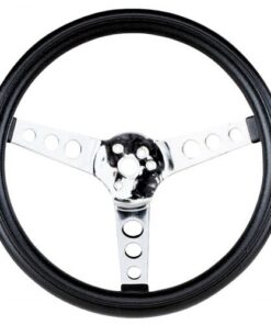 EMPI Poly-Foam Steering wheel, 3 spoke, 13 ½" Dia., 3 ½" Dish / 3 ½" - FREE SHIPPING