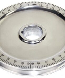 Polished Pulley, Billet Style, Black Numbers - FREE SHIPPING