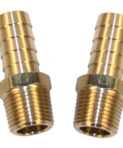 3/8" Male with 3/8" Hose Barb, Pack of 2 - FREE SHIPPING