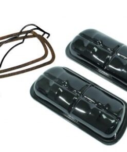 Black Stock Style Valve Covers, Set - FREE SHIPPING