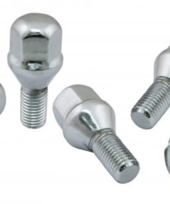 Chrome Lug Bolts - 12mm, 60 Degree, Set of 5 For EMPI 5x205 wheels - FREE SHIPPING