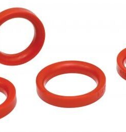 Urethane Front End Seals, Ball Joint, (4) Red - FREE SHIPPING