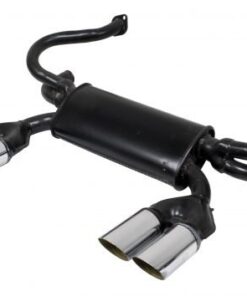 Type 3, 66-74, 1300-1600cc, 1 3/8" tubing, Black with Chrome Tips - FREE SHIPPING