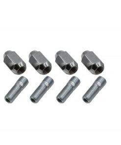 Chrome Nut & Stud Kit, M14-1.5 to 1/2-20, 60 Degree, For Steel Wheels, 4 Pair - FREE SHIPPING