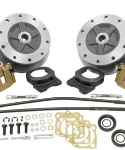Deluxe Wide Track Rear Disc Brake Kit - Swing Axle 5-Lug, 5x205mm with Emergency Brake - FREE SHIPPING