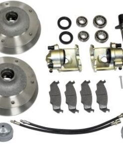 Zero Offset Front Disc Brake Kit – Link Pin 5-Lug, 5x205mm – With Single Master Cylinder – Type 3 ’66–’71