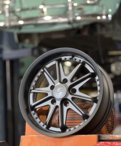 Porsche Cutt Face 3 Piece Style Wheels – Matte Black Lip / Anthracite Grey Face (17"x4.5" & 6")